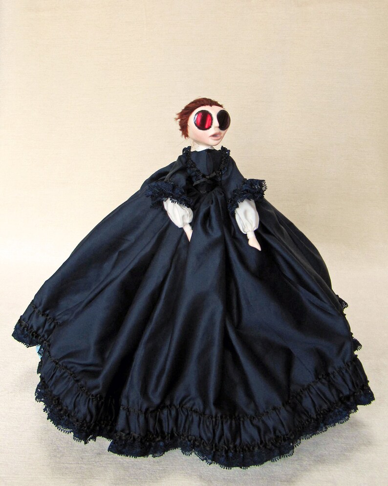 Christina Rossetti Victorian Gothic Art Doll image 2