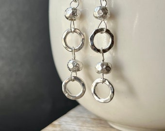 Karen Hill Tribe Silver Earrings, Silver Earrings