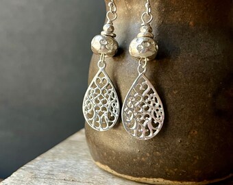 Sterling Silver Earrings, Silver Earrings