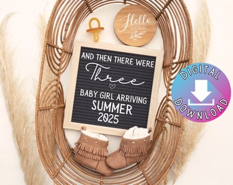 Rustic Moccasin | Gender Neutral | Pregnancy Announcement | Farmhouse Baby Bootie | Editable Instant Digital Download