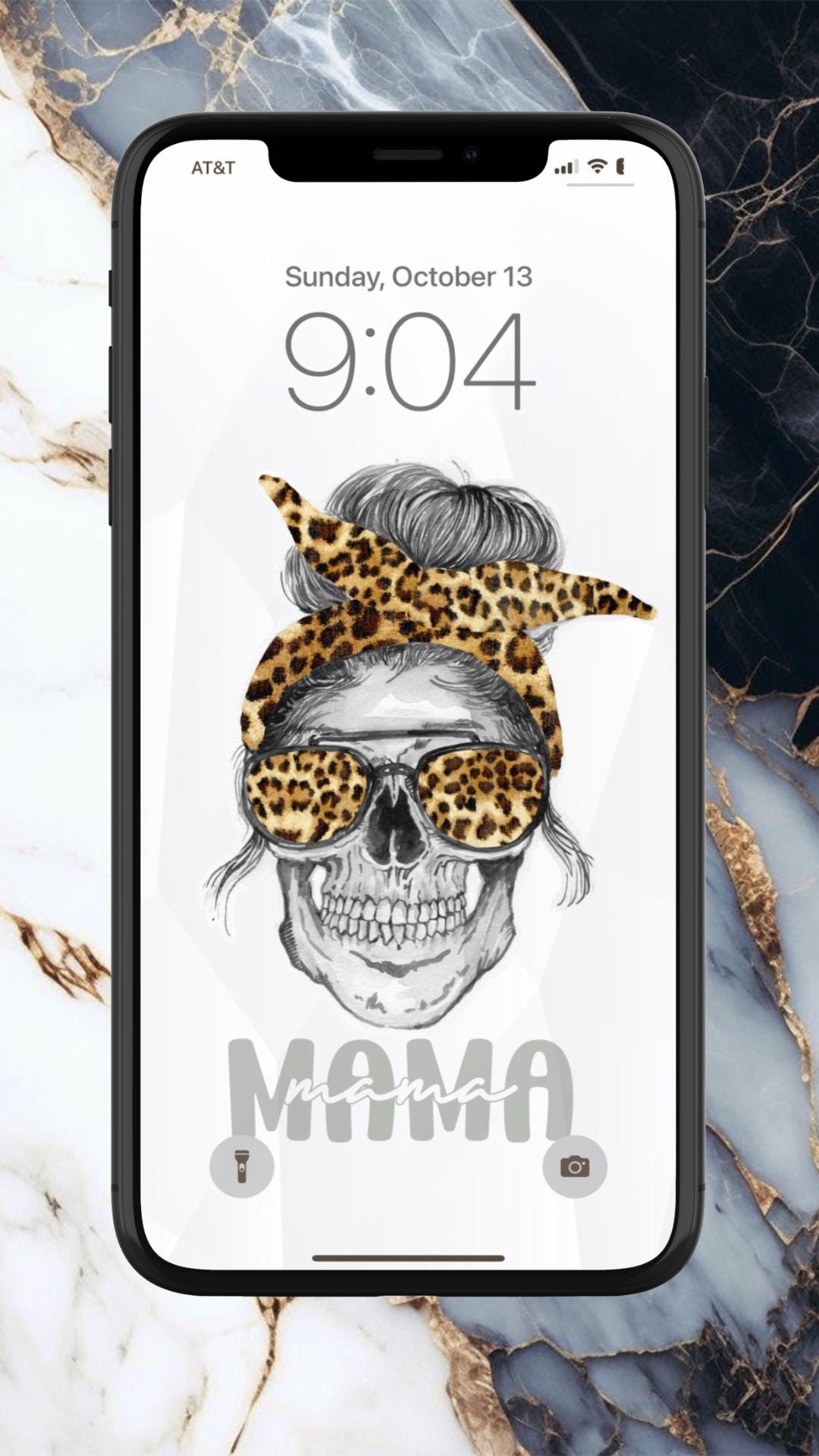 Bandana Mama 1pc iPhone Wallpaper or Lock Screen Rebel Misfit Mom