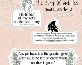 The Song of Achilles Quote Stickers