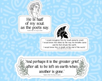 The Song of Achilles Quote Stickers