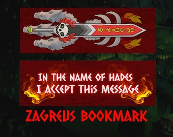 Marcapáginas de Hades (inspirado en Zagreus)