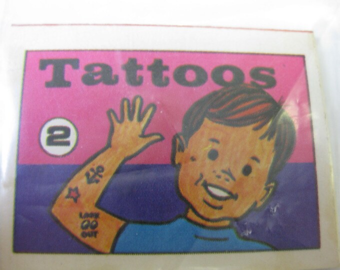 Vintage 1972 CJ Cracker Jack Tattoos No. 2 Prize Premium Etsy