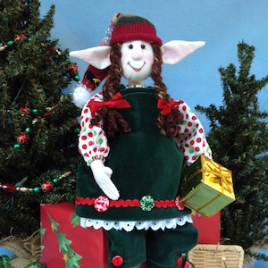Agnes - Cloth Doll E-Pattern 19in Christmas Girl Elf