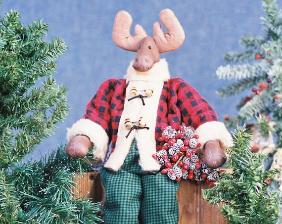 Jack - Cloth Doll E-Pattern 23in Holiday Boy Moose E-pattern