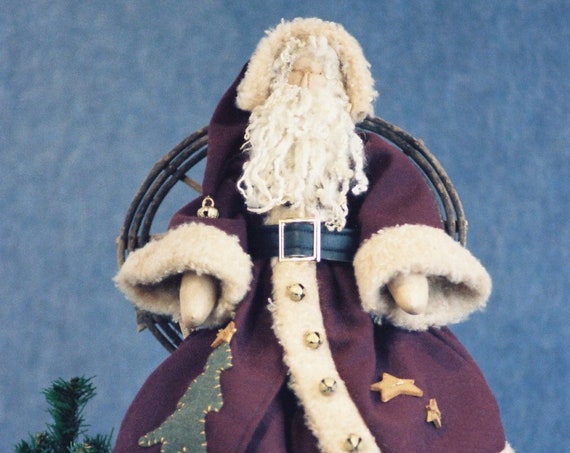 Old World Claus - Mailed Cloth Doll Pattern - 24in Old World Christmas Santa