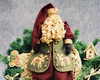 Nicholas - Cloth Doll E-Pattern - Folk Art Country Christmas Santa