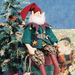 Jingles - Cloth Doll E-Pattern - 18in Cute Christmas Elf ePattern