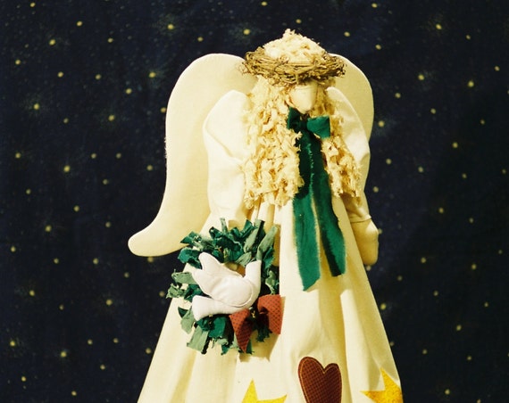 Heavenly Peace - Mailed Cloth Doll Pattern 21in Christmas Angel