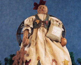 Just An Old Cookie - Mailed Cloth Doll Pattern Primitive Holiday Gingerbread Doll