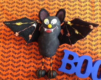 Silly Bat - Cloth Doll E-pattern A Silly Little Halloween Bat