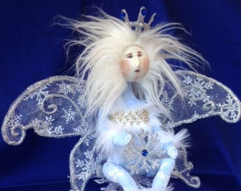 Snowflake Princess - Cloth Doll Mailed Pattern Beautiful Winter Wonderland Snow Fairy