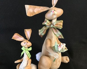 Cloth Doll E-pattern Aria Easter Bunny Rabbit sewing pattern