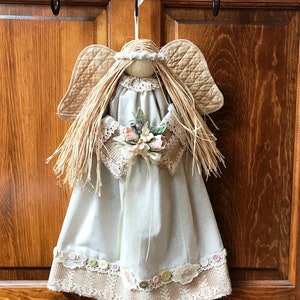 E-Pattern Joie 20" Hanging Country Victorian Angel Pattern FH-174