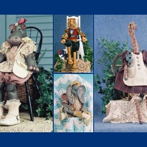Cloth Doll E-Pattern Collection A Zoo Full of Wonderful Animals