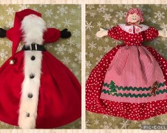 Santa and Mrs. Claus Topsy Turvy Doll  Mailed Christmas Sewing Pattern