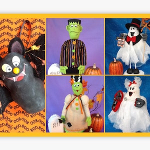 5 Halloween Doll E-Pattern Special Collection