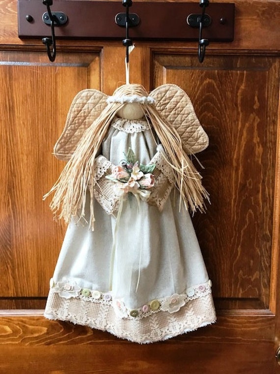 E-Pattern Joie 20" Hanging Country Victorian Angel Pattern FH-174