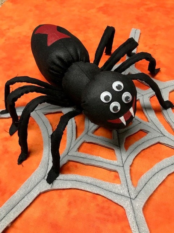 Halloween Spider & Web Cloth Doll E-pattern Home Decor, or Wreath