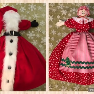 Santa and Mrs. Claus Christmas Topsy Turvy Epattern Digital PDF