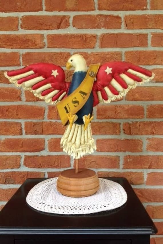 Freedom American Eagle - Cloth Doll E-Pattern American Folk Art Eagle