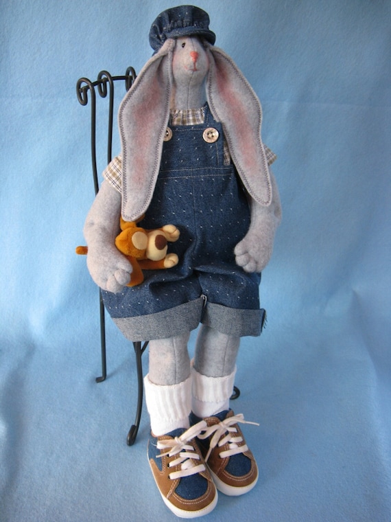 Billy - Cloth Doll E-Pattern 19inch Big Boy Bunny Rabbit