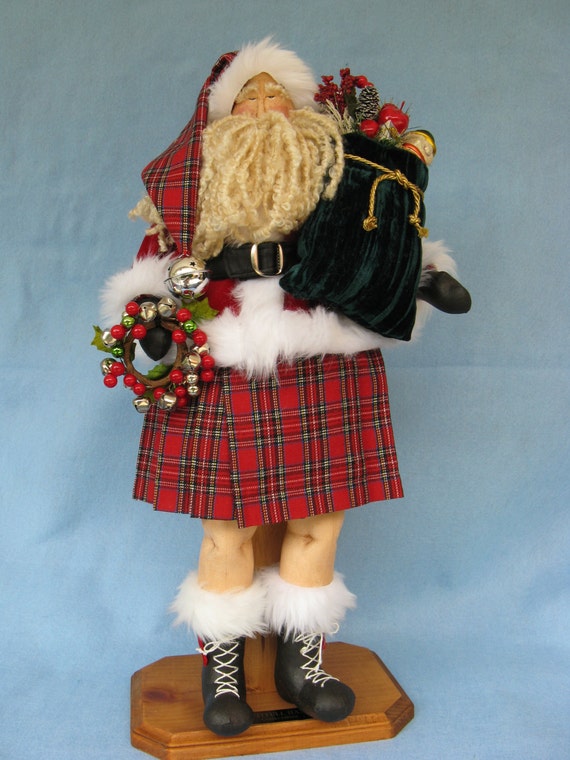 Celtic Santa - Mailed Cloth Doll Sewing Pattern 22in Celtic Santa