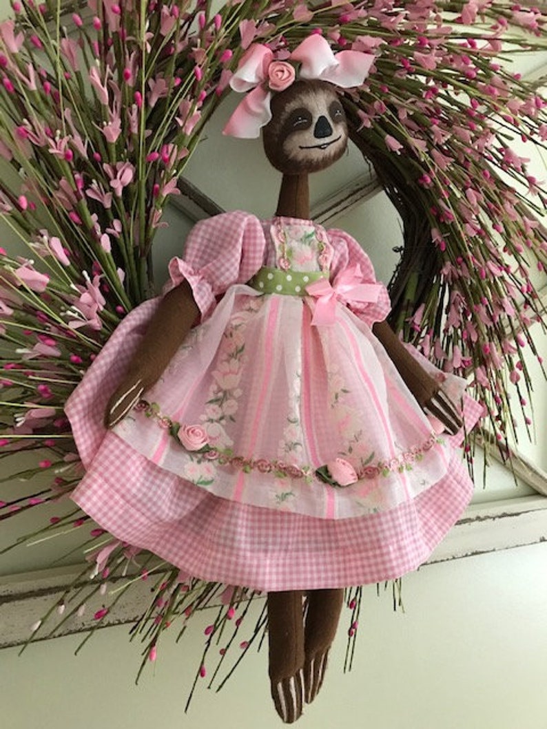 Digital Download PDF Cloth Doll Epattern of Cute Sloth Girl | Etsy