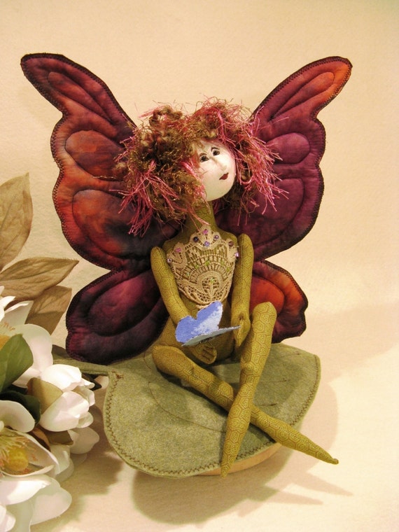 Amour Papillon Mailed Cloth Doll Pattern 11 Inch Fairy Etsy