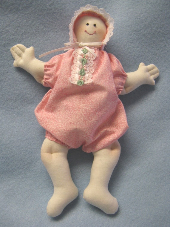 Baby's First Dolly - Mailed Cloth Doll Pattern 10 inch Baby Doll (very easy)