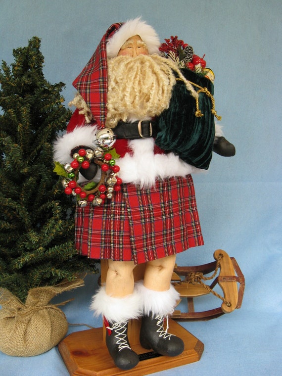 Celtic Santa - Cloth Doll E-Pattern 22 inch Celtic Santa Doll Epattern