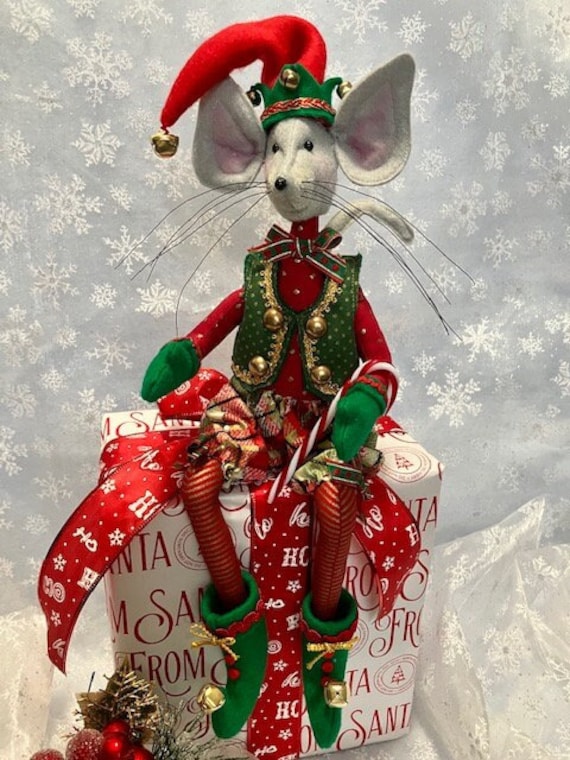 Fredo the Elf Mouse Christmas Holiday Digital Epattern Doll Pattern