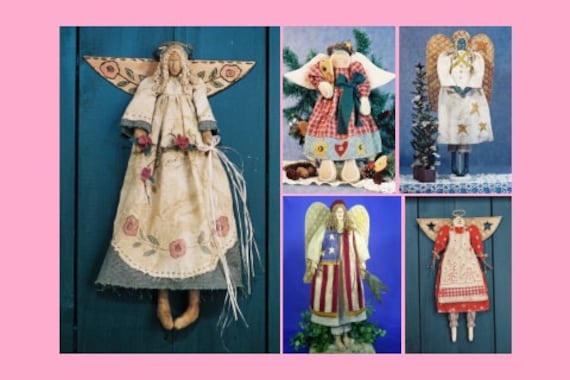 Angel Collection of PDF Cloth Doll Sewing Epatterns