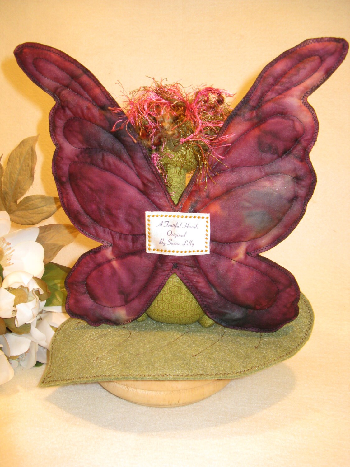 Butterfly Fairy - Cloth Doll E-Pattern 11 inch Fairy Butterfly Art Doll