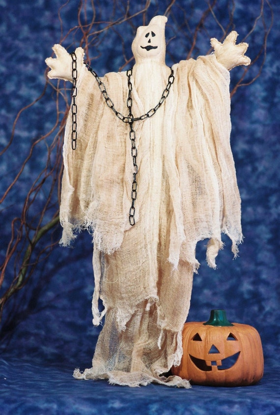Ghost - Cloth Doll E-Pattern - 30in Halloween Ghost Epattern