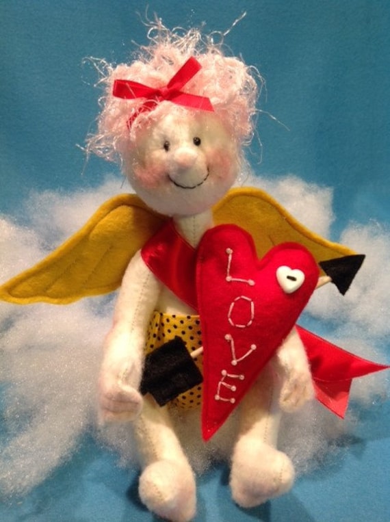 Cupid - Cloth Doll E-Pattern Cute little Valentine Cupid Angel