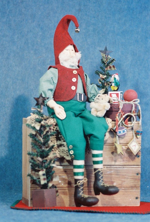 Matthew - Cloth Doll E-Pattern - 24in Christmas Elf Doll Epattern