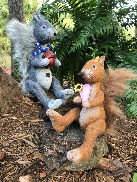 Squirrel Digital e-pattern Animal Cloth Doll Sewing Pattern