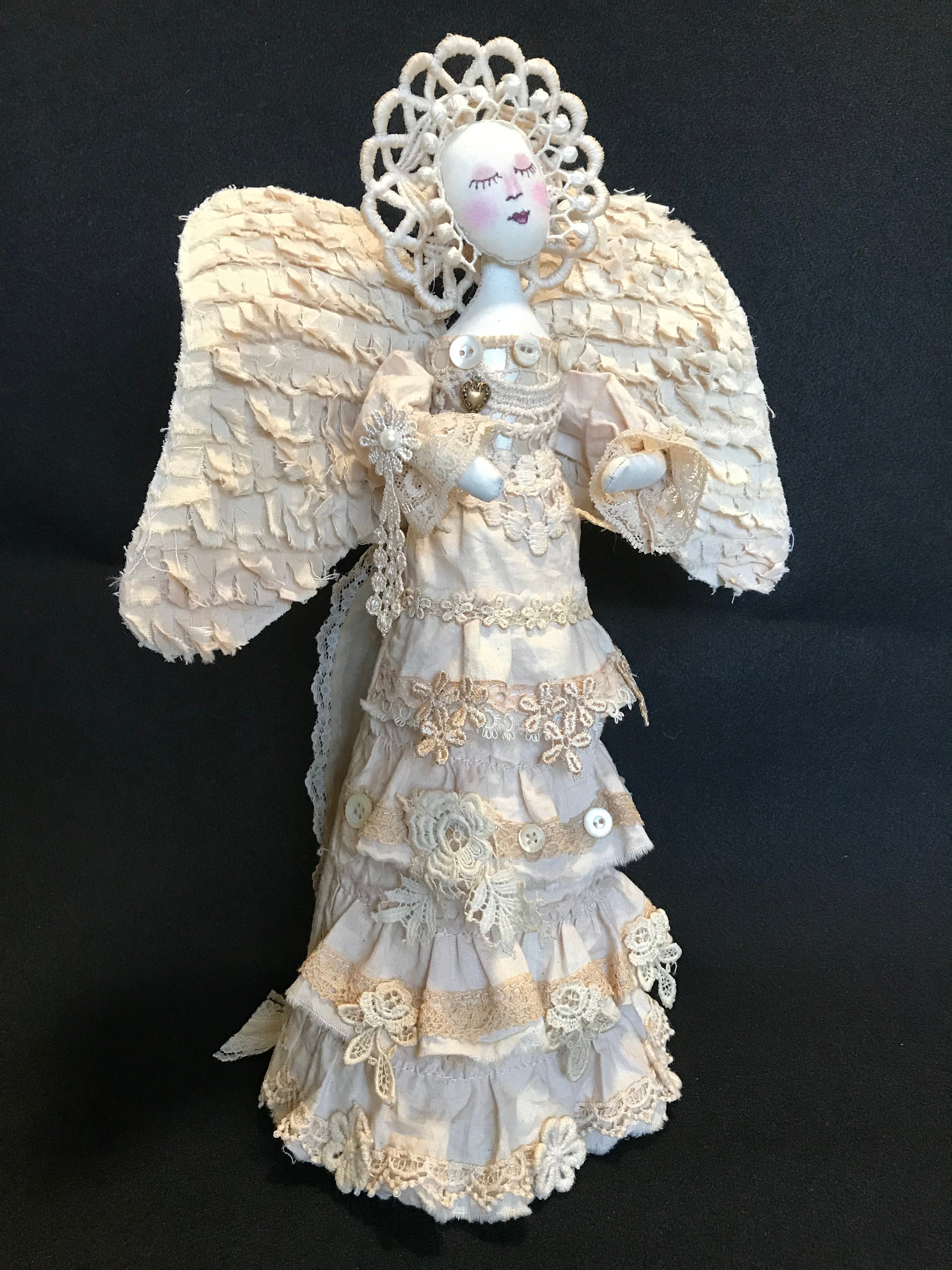 Angel Cloth Design Angel Victorian Epattern PDF Cloth Art Doll Sewing Pattern - Etsy