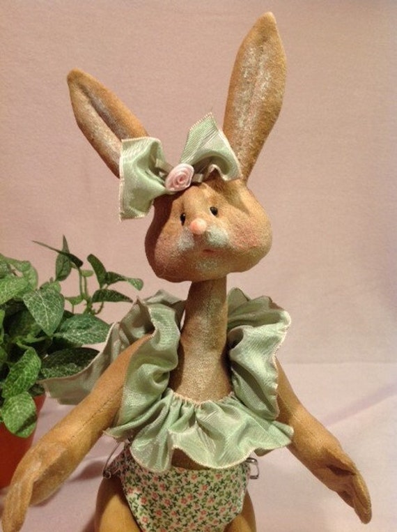 Isla Baby Bunny - Cloth Doll E-Pattern 12 inch Baby Girl Bunny Rabbit