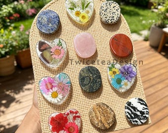 Kolorowy uchwyt na telefon z marmuru, magnetyczny uchwyt na telefon z prawdziwego marmuru, ręcznie robiony kwiat hibiskusa do uchwytu Kindle, akcesoria Magsafe