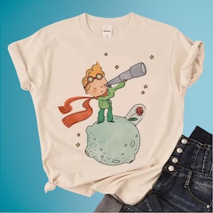 Chemise Le Petit Prince, T-shirt Le Petit Prince, Chemise livre classique pour enfants, Saint Exupéry, Cadeau pour les lecteurs, Chemise club de lecture, Cadeau pour amoureux des livres