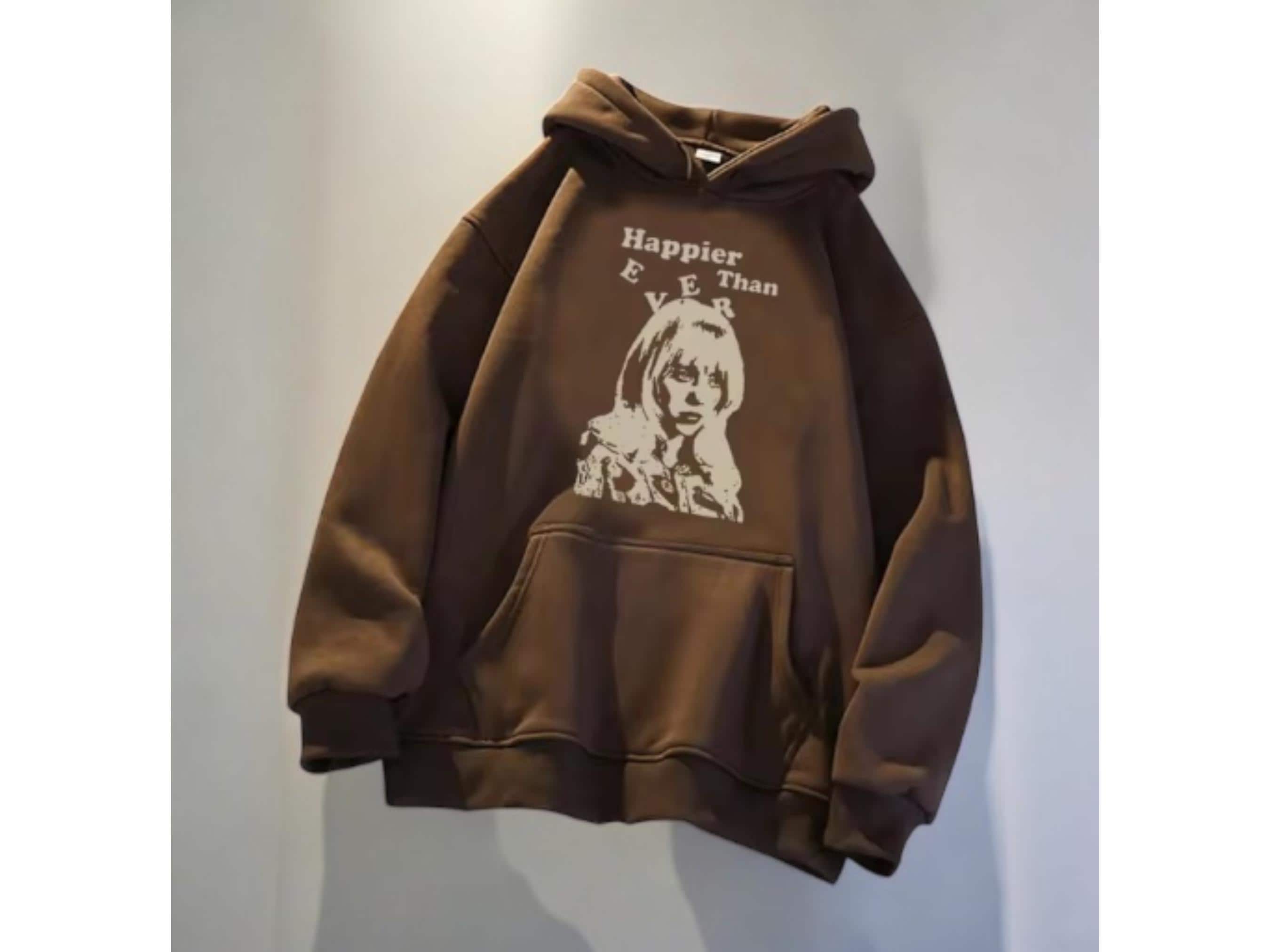 Billie Eilish Hoodie Happier Than Ever - Etsy