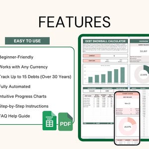 Debt payoff tracker debt snowball calculator Google Sheet