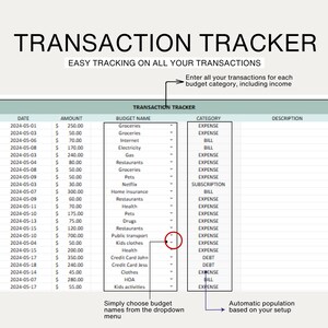 Monthly Budget Google Sheets Spreadsheet