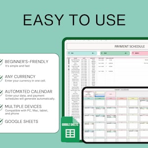 Monthly Payment Calendar Template Bill Tracker Spreadsheet