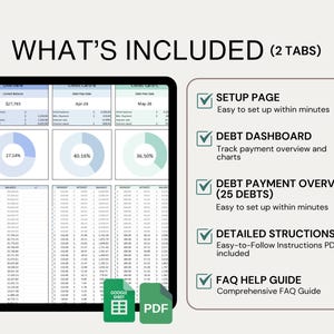 Debt Tracker Google Sheets Template Debt Payment spreadsheet