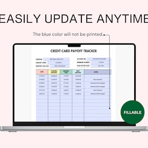 credit card payoff tracker fillable pdf debt payoff tracker